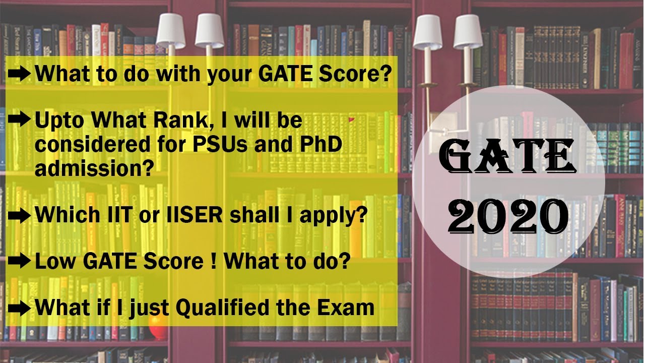 GATE 2020 Result Announced | What to do with GATE Score | Which IIT to Apply