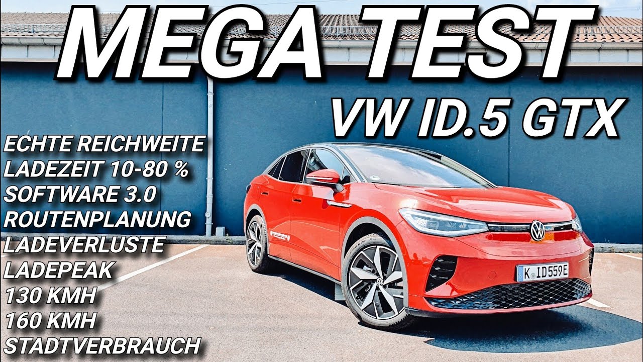 VW ID.5 GTX Mega Test!  Verbrauch Reichweite Ladeverluste uvm. #elektroauto #id5 #vw