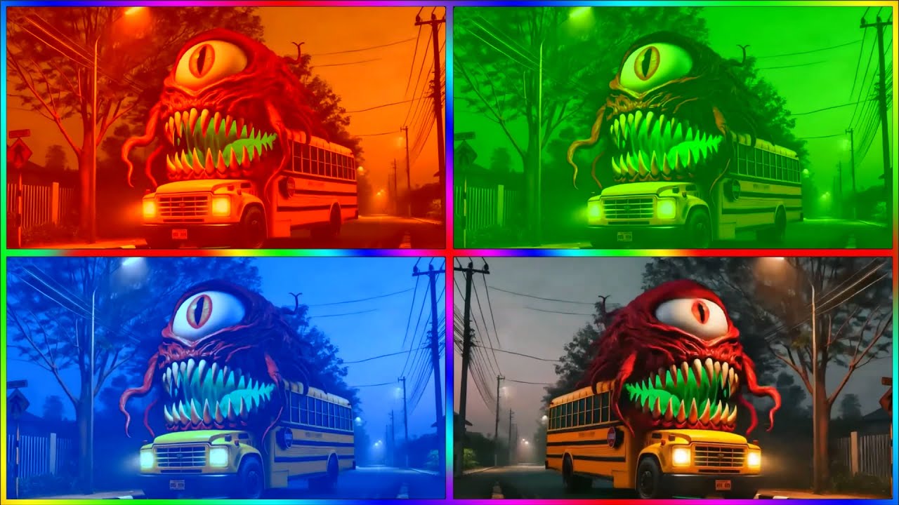 🚌MEGA SCHOOL BUS EATER🎶CoffinDance Song #105