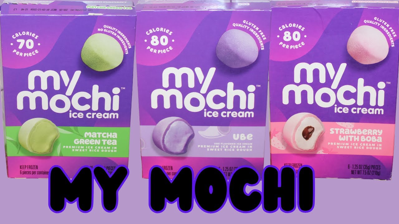 My Mochi Ice Cream: Matcha Green Tea, Ube & Strawberry with Boba Review