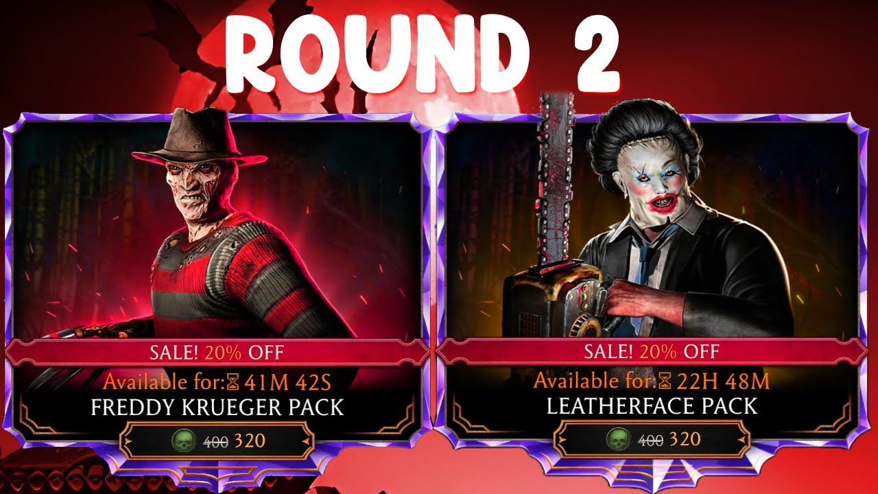 They are back for more! Nightmare Leatherface and Nightmare Freddy Krueger Pack Opening. MK Mobile