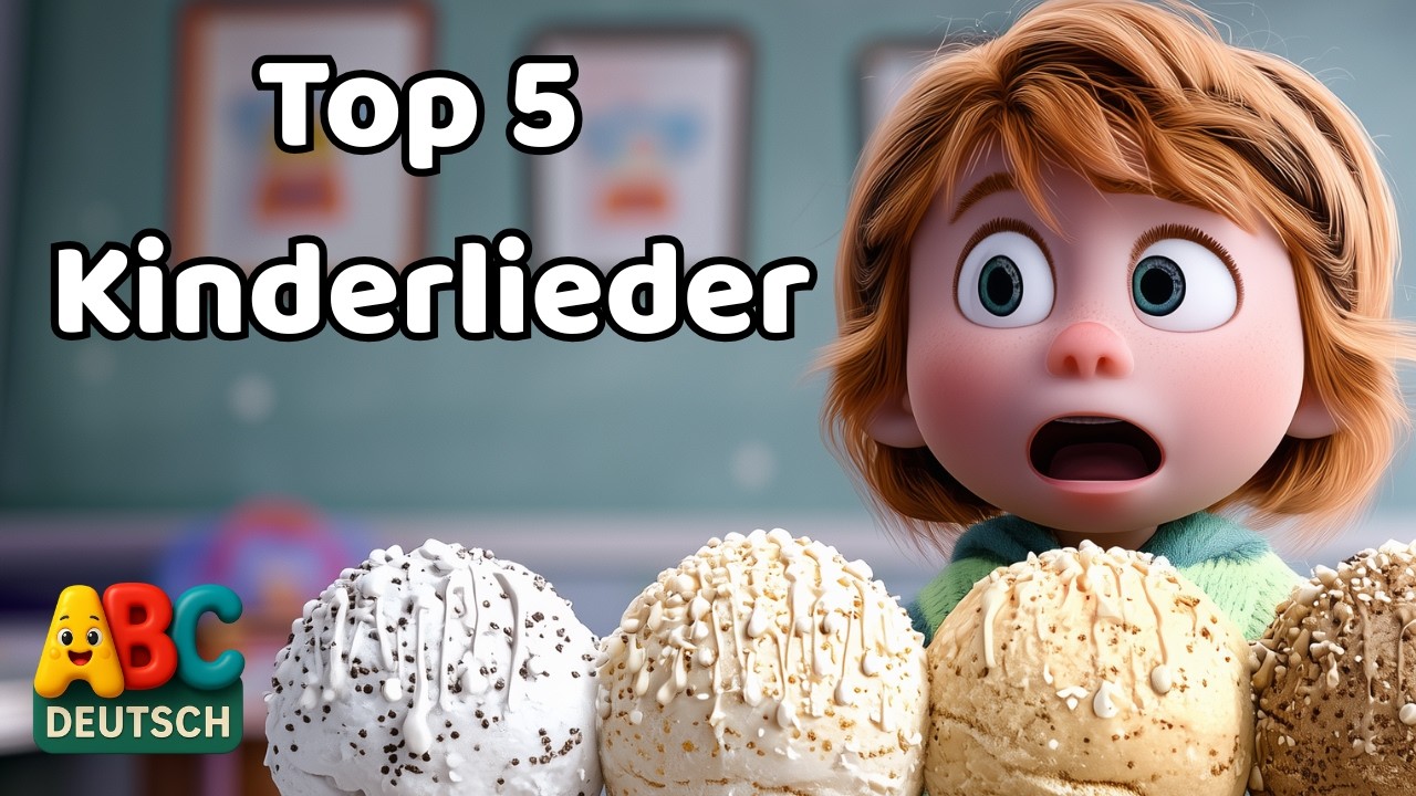 5 beliebte Kinderlieder auf Deutsch 🎵 Farben, Tiere, Jahreszeiten & mehr!