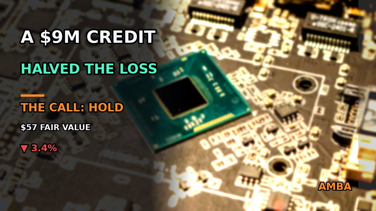 AMBA Stock: The $9 Million Credit That Halved A Loss | Q2 FY2027