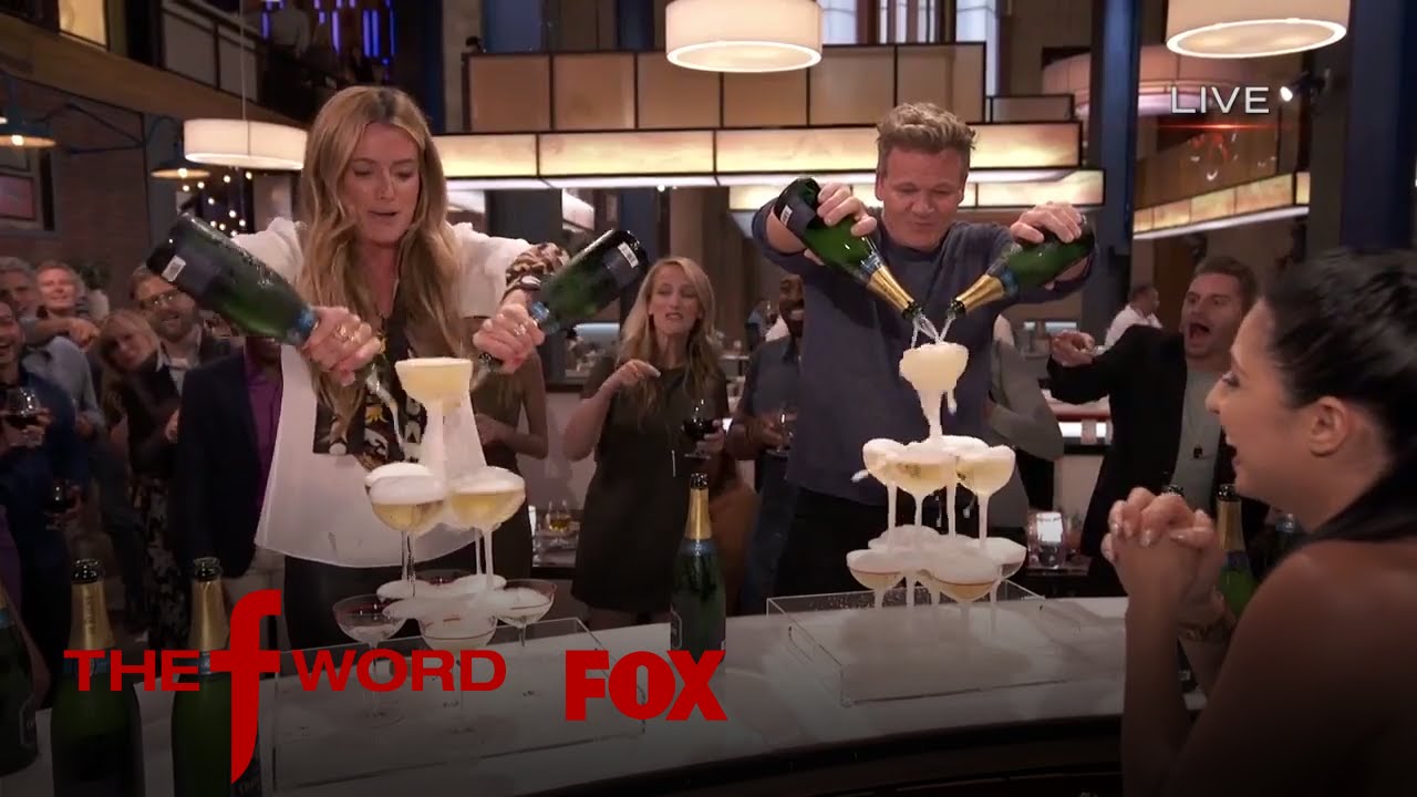 Cat Deeley & Gordon Ramsay Partake In A Champagne Pouring Contest | Season 1 Ep. 6 | THE F WORD