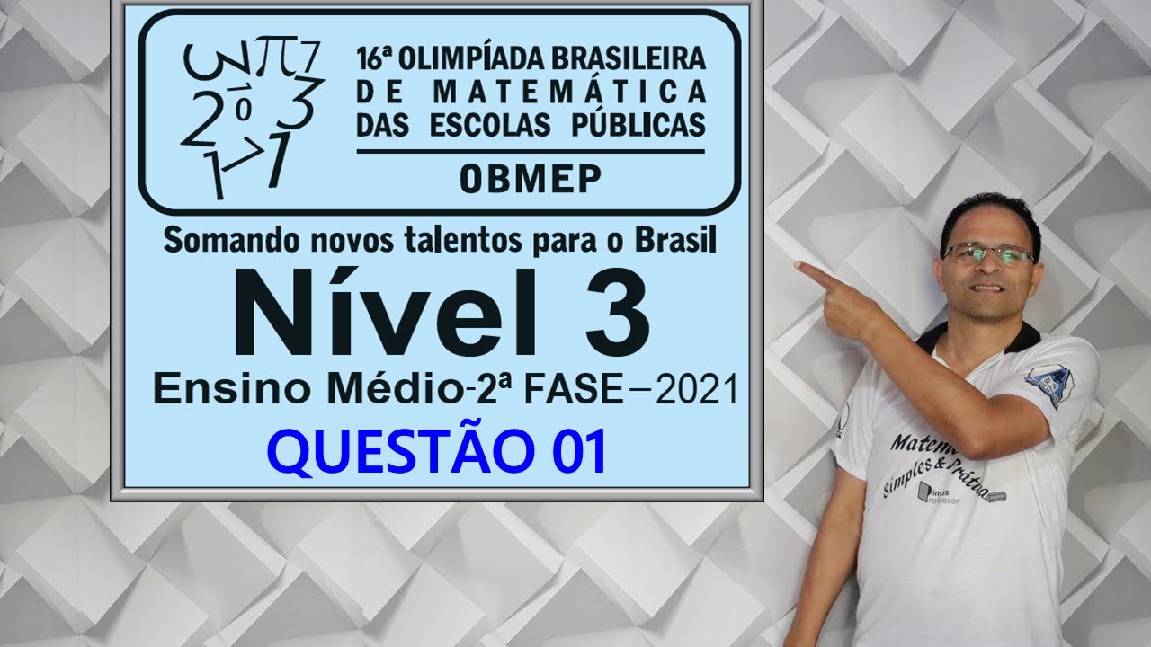 QUESTÃO 01 OBMEP 2ª FASE 2021 NÍVEL 03 MÉDIA ARITMÉTICA