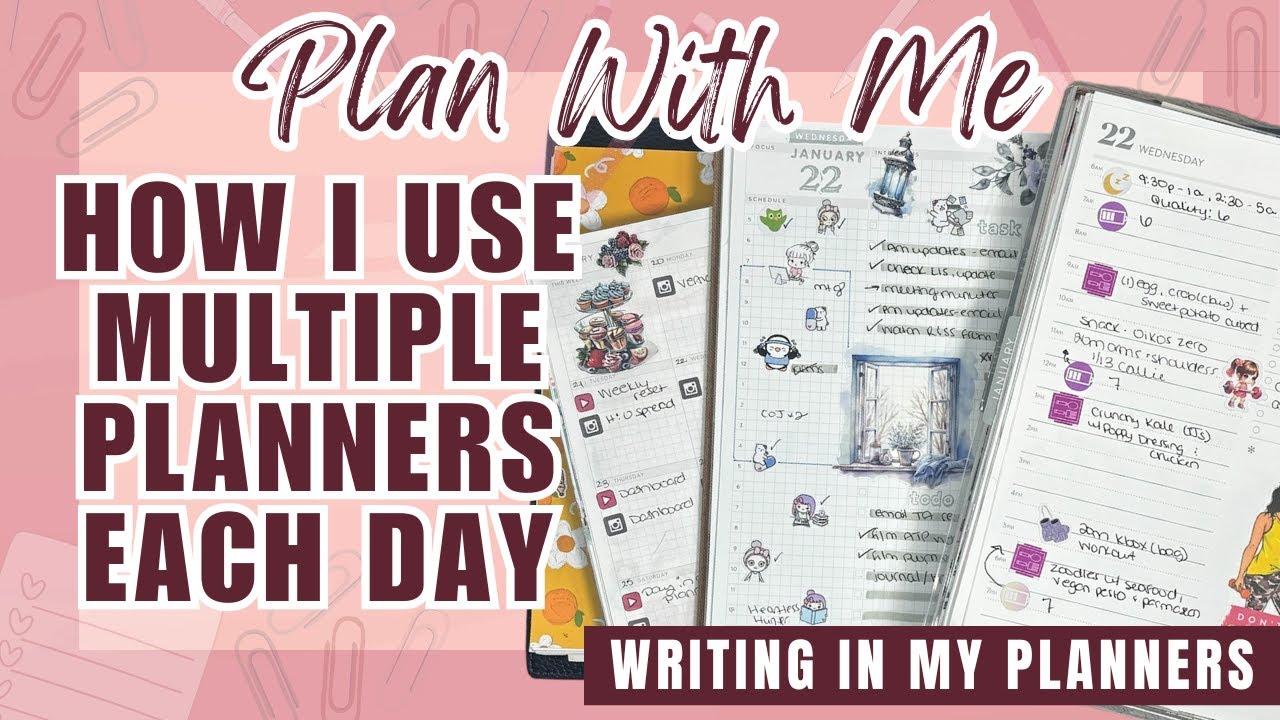 Plan With Me: A Day in my Planners | How I Use Multiple Planners in One Day