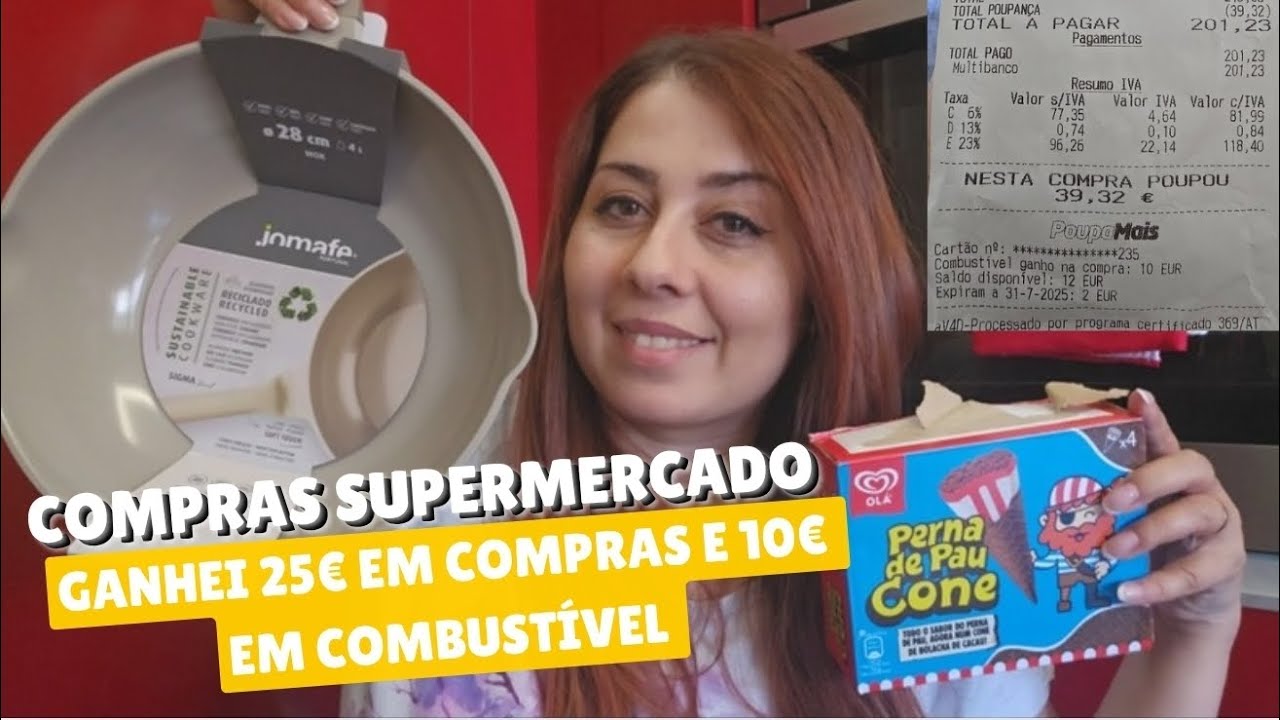 Grande Compra Supermercado Pingo Doce - Ganhei 25€ em Compras e 10€ em combustível