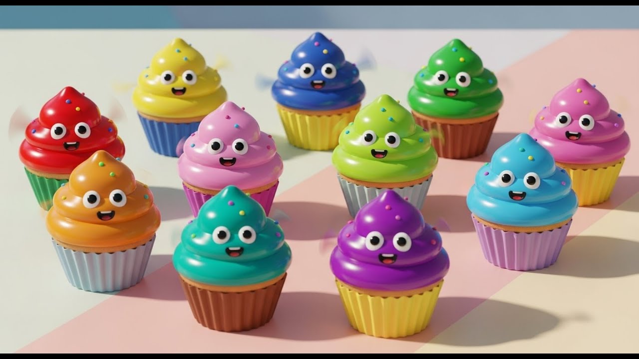 Catorce pequeños pastelitos de juguete Giran | Rimas Infantiles y Canciones para Niños