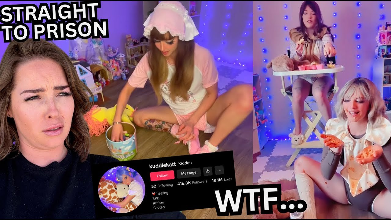 Dressing like a BABY on TIKTOK to promote your 0nly fans content.... | Kiddenkat