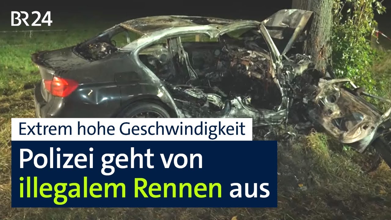 Vermutlich illegales Autorennen: 19-jähriger Fahrer überlebt – Beifahrer stirbt | Abendschau | BR24