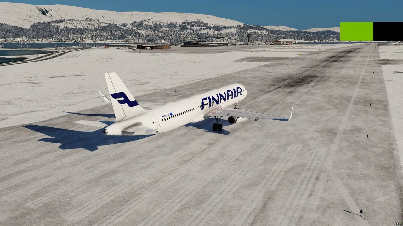 A321 takeoff from Tromso(Toliss A321 with KOSP soundpack)XP12