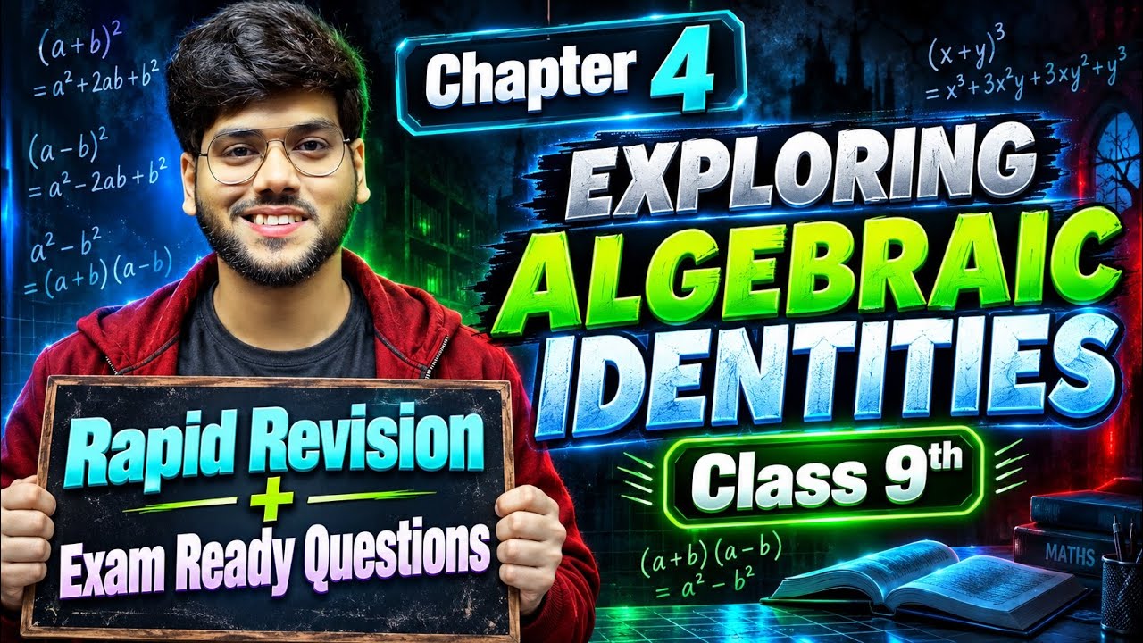 Exploring Algebraic Identities Class 9 | Rapid Revision | Important Questions | Maths Future