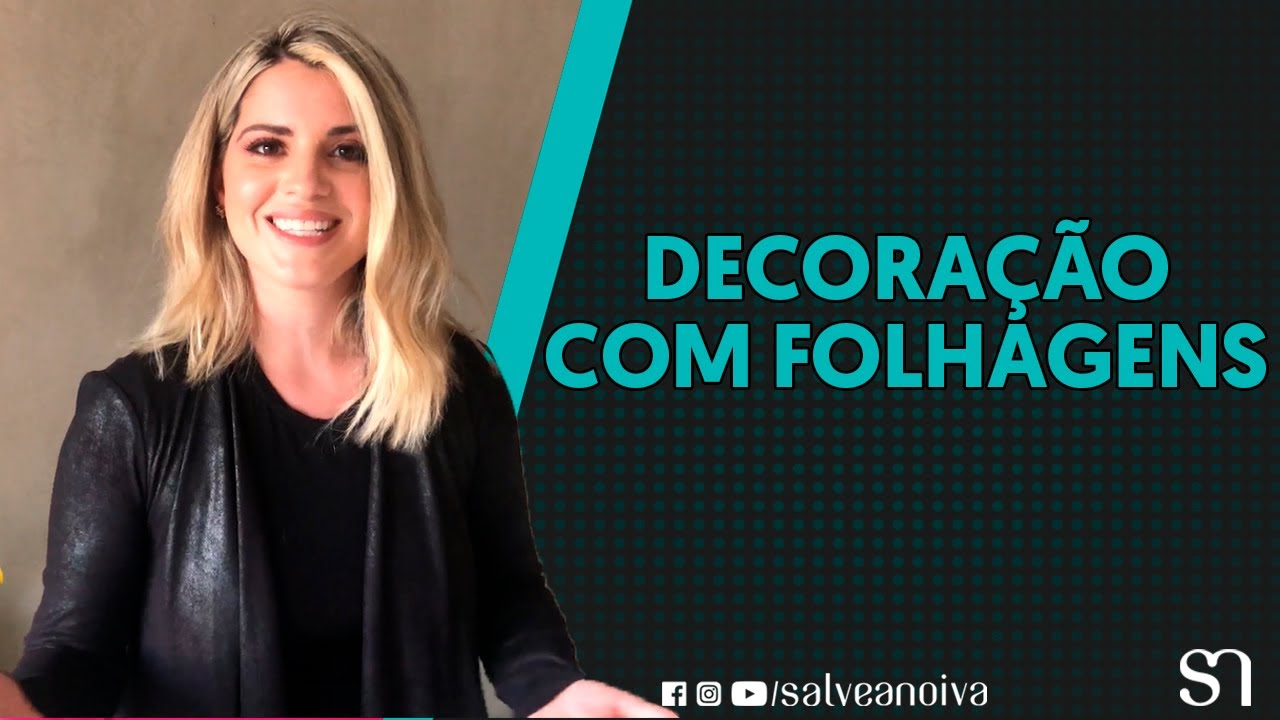 Decoração de casamento com folhagens