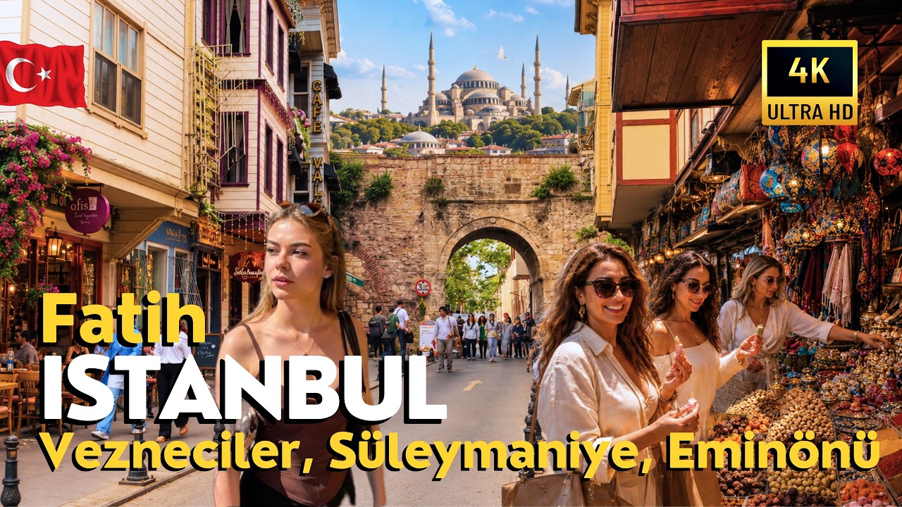 🇹🇷 Istanbul Turkey 2026 4K Walking Tour | Vezneciler to S&uuml;leymaniye & Emin&ouml;n&uuml; Bazaar