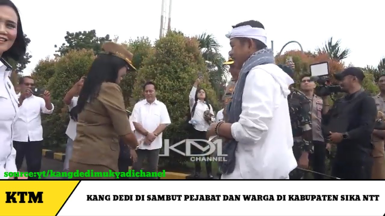 KANG DEDI MULYADI!!!! DI SAMBUT HANGAT OLEH PEJABAT, WARGA NTT  SAAT TIBA BANDARA KABUPATEN SIKA