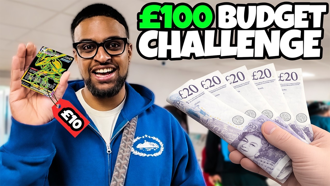 &pound;100 POKEMON CARD SHOW BUDGET CHALLENGE!