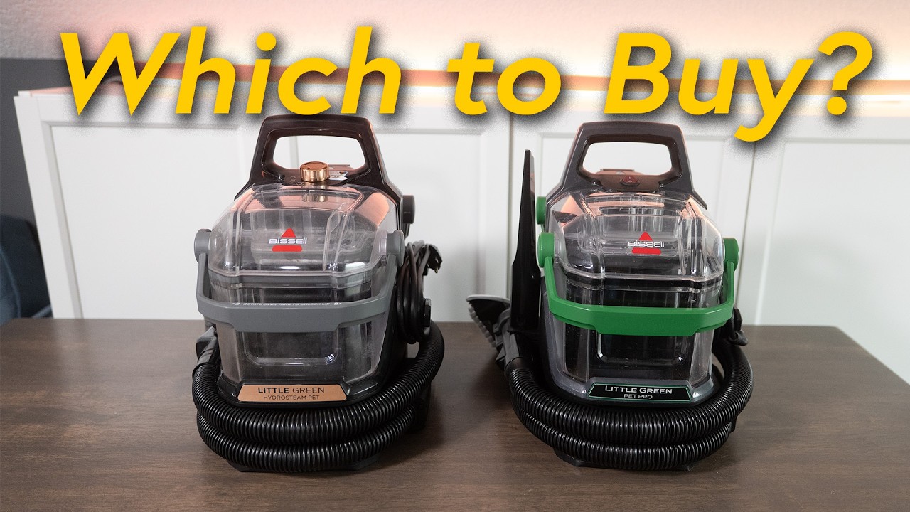 Сравнение пылесосов Bissell Little Green Pet Pro 3909 и Little Green Hydrosteam 3618.