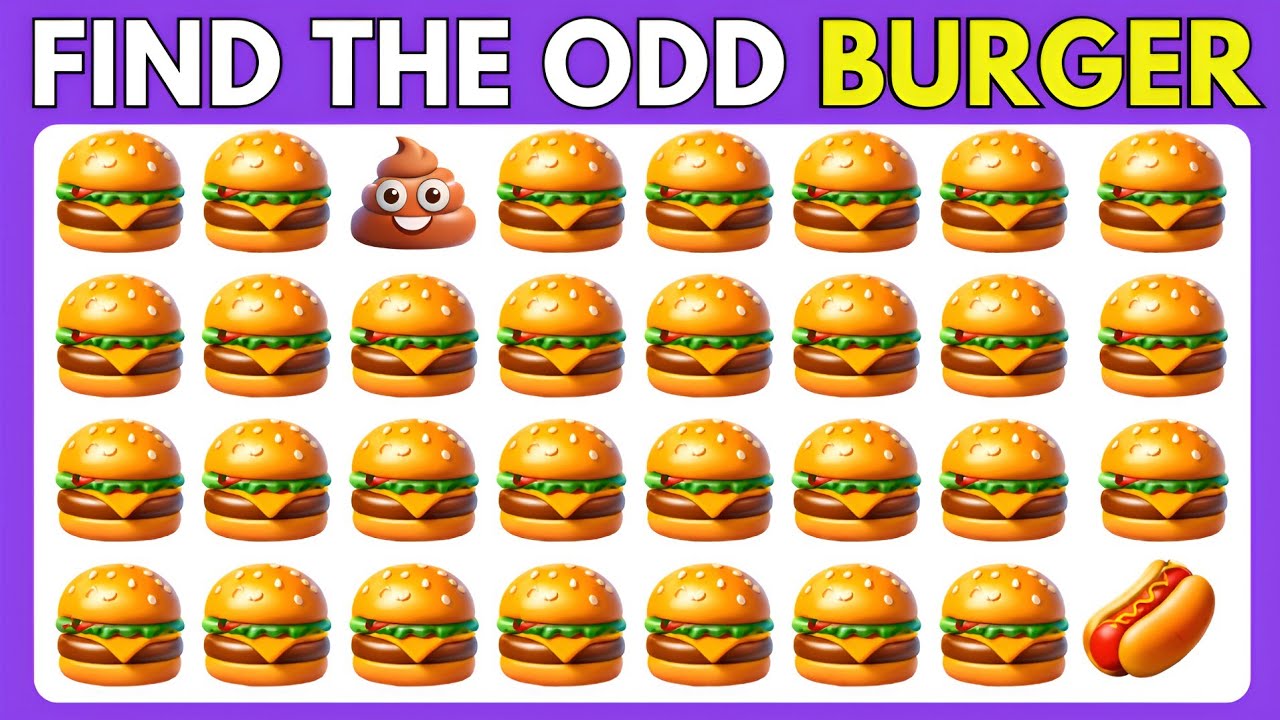Find the ODD One Out – Fast Food Edition 🍔🍟🍕 30 Levels – Easy, Medium, Hard | Swan Quiz |