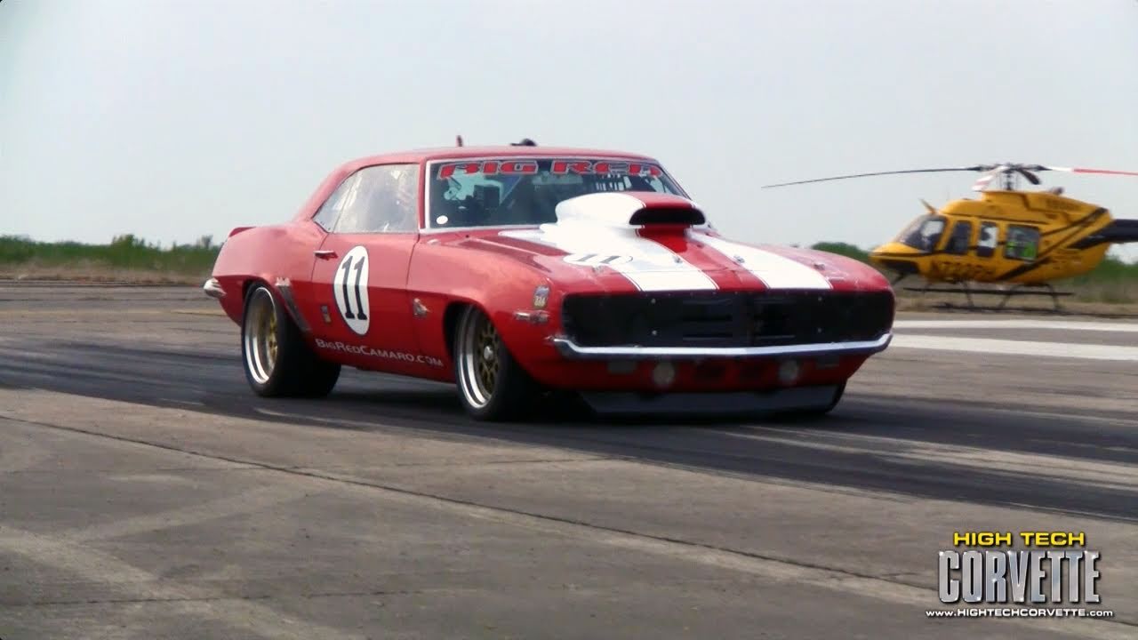 BIG RED Camaro - The Texas Mile - March 2011