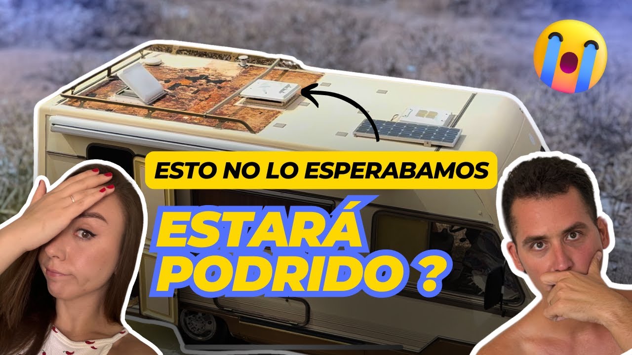 🚧 REPARACIÓN del techo de la AUTOCARAVANA con nuestras propias manos!