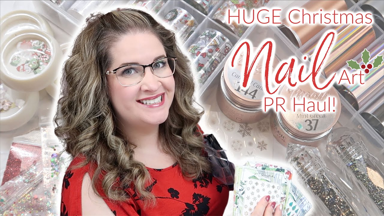 HUGE PR Unboxing Haul! | Christmas Nail Art | Collab W/ Sarah’s Nail Secrets (2020)