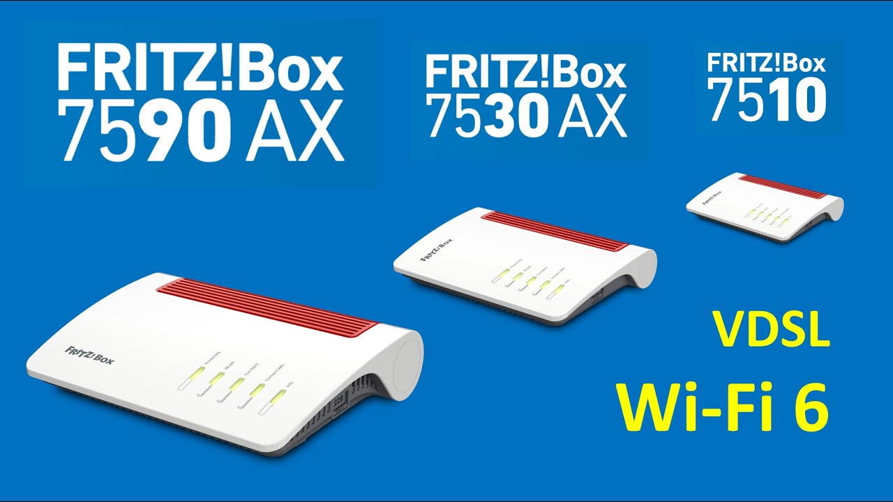 DSL-Fritzboxen 7590 AX, 7530 AX, 7510 im Reichweiten-Vergleich