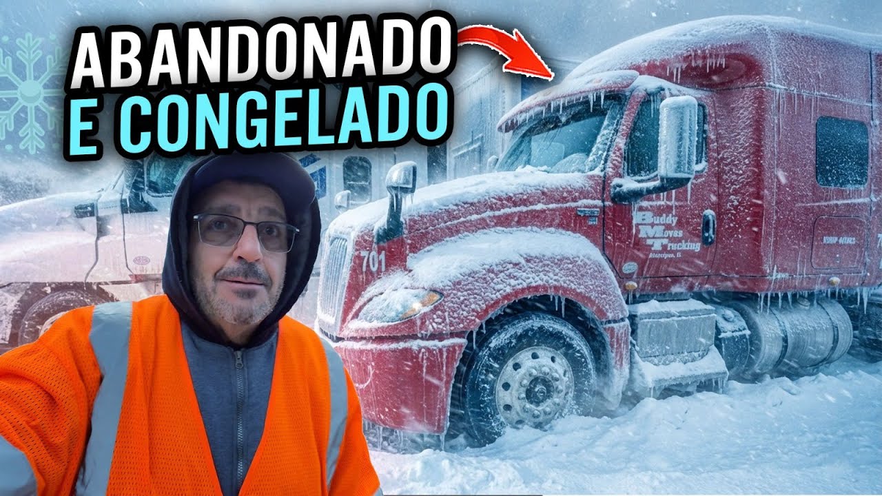 MOTORISTA ABANDONOU O CAMINHÃO  CONGELADO 🥶 😱