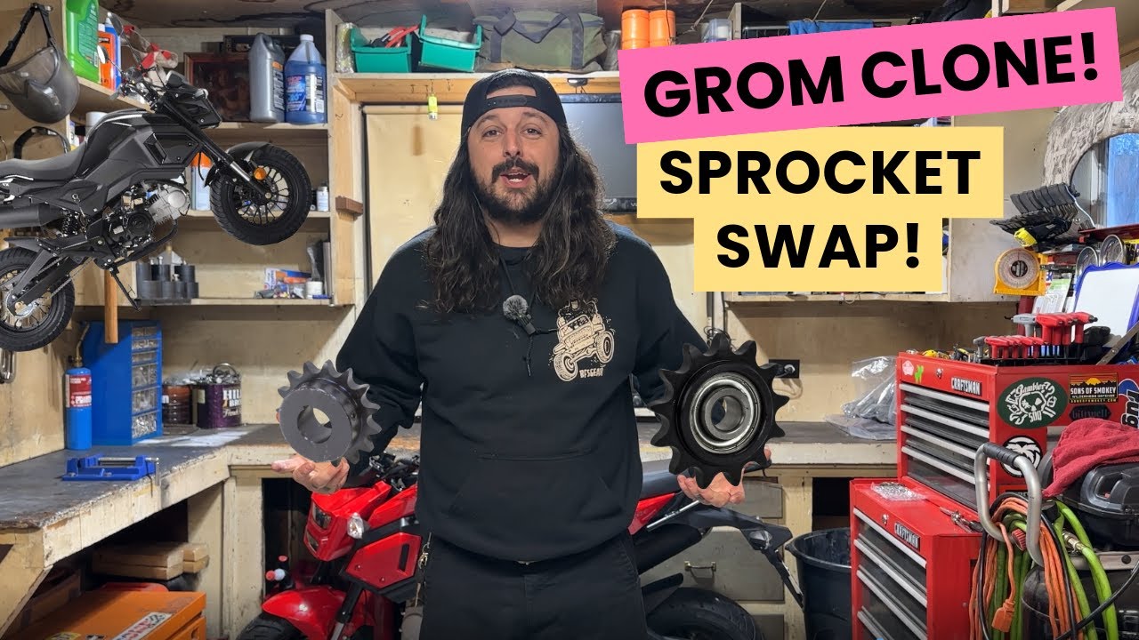 I UNLEASHED my Honda Grom Clone's TOP SPEED with an $8 Mod! 🚀💨 (15T to 17T Sprocket Swap)