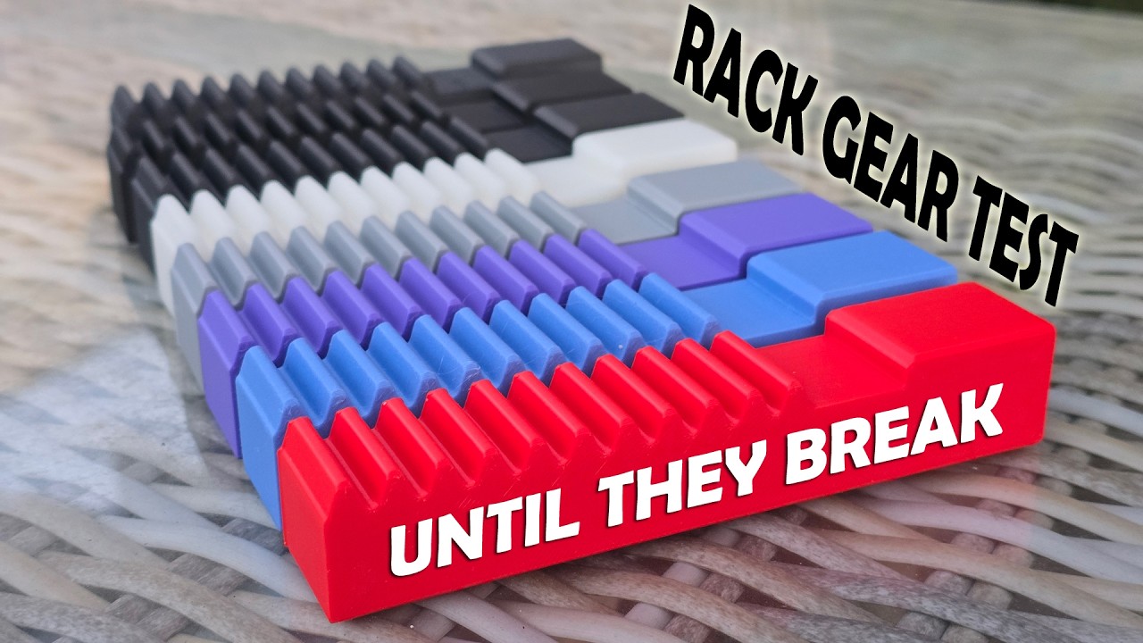 ⚙️ How Strong Is a 3D Printed Rack Gear in an Arbor Press?