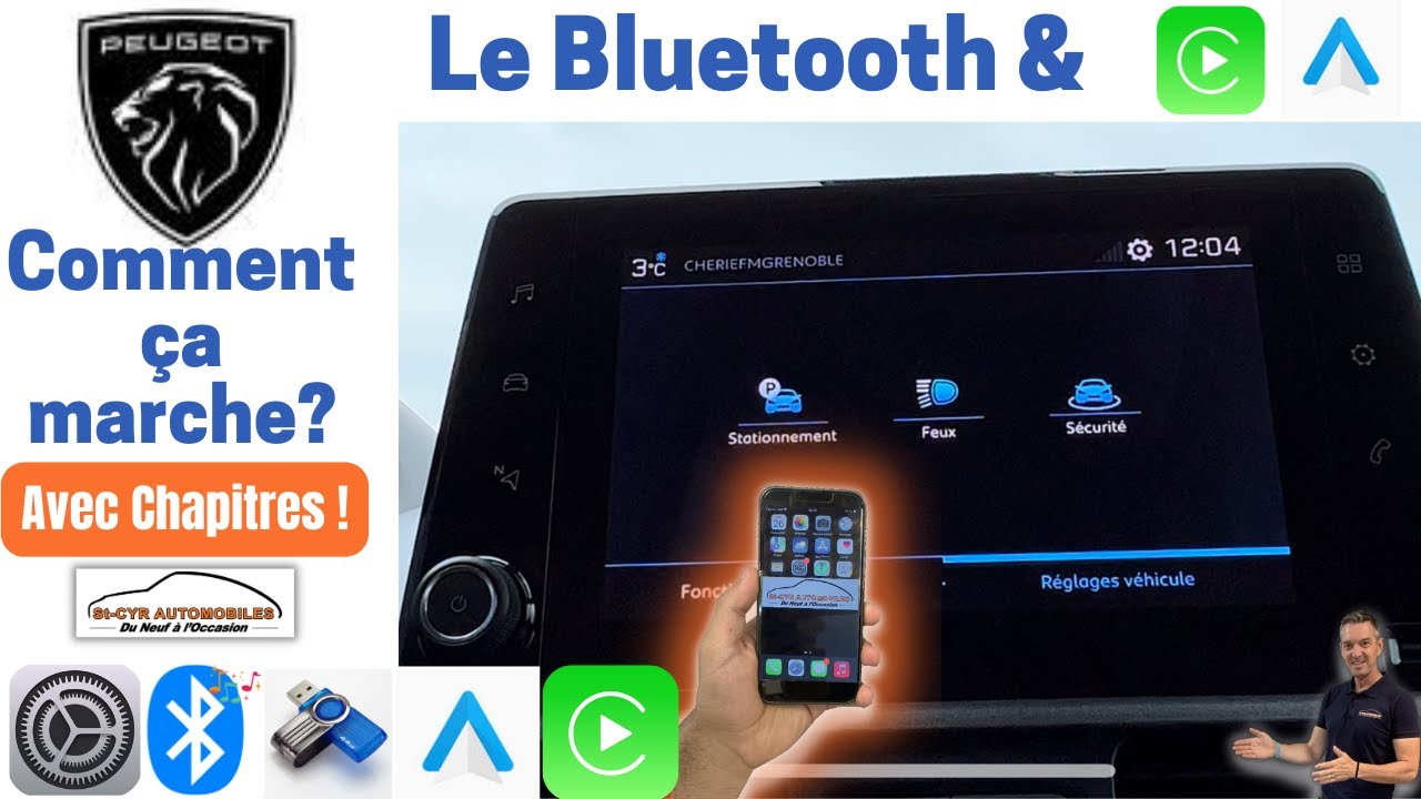 Peugeot Rifter, Associer & supprimer téléphone, Carplay & Android auto…Guide complet Bluetooth