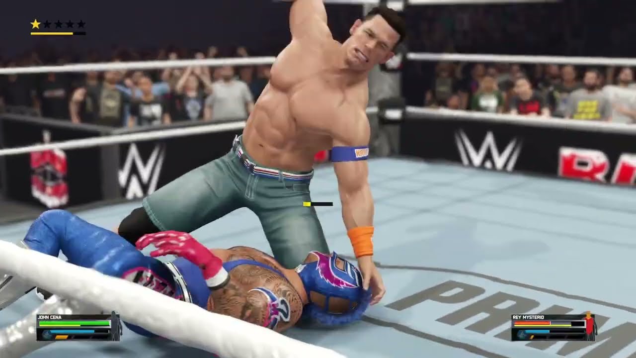 WWE2K25 John Cena Vs Rey Misterio Bad Blood