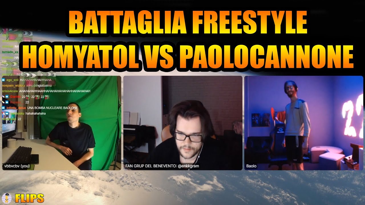 BATTAGLIA FREESTYLE HOMYATOL VS PAOLOCANNONE | HOMYATOL LIVE