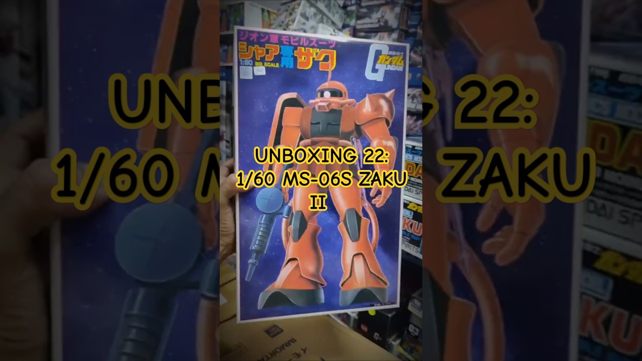 UNBOXING 22: 1/60 MS-06S ZAKU II #shorts