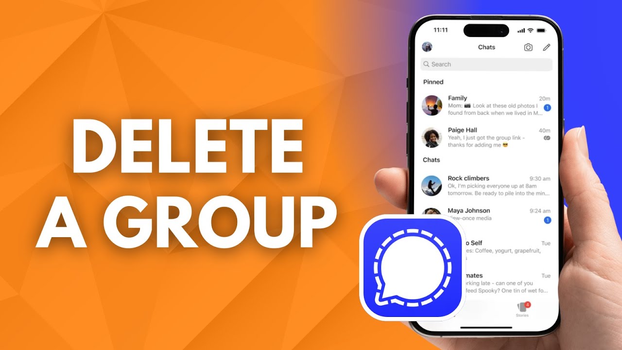 How to Delete a Group on Signal Private Messenger App!