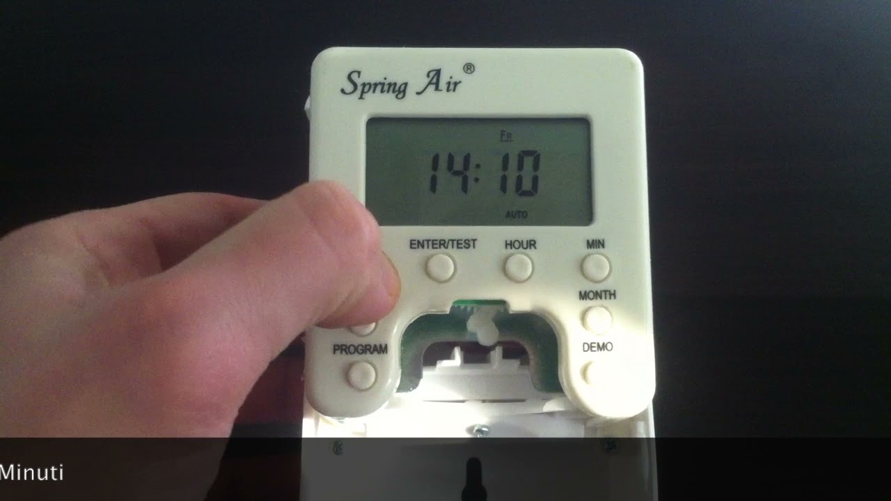 SpringAir Tutorial   Impostare il diffusore con Programma Personalizzato
