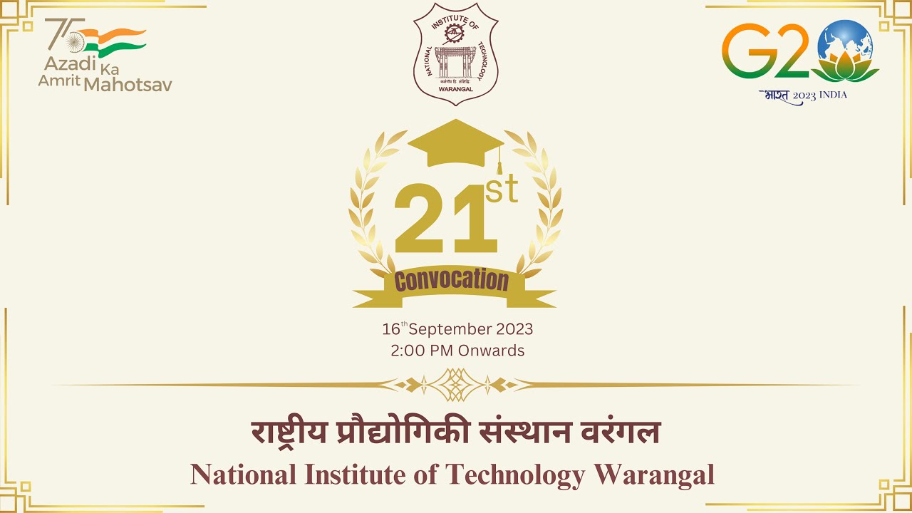 NIT Warangal's 21st Convocation