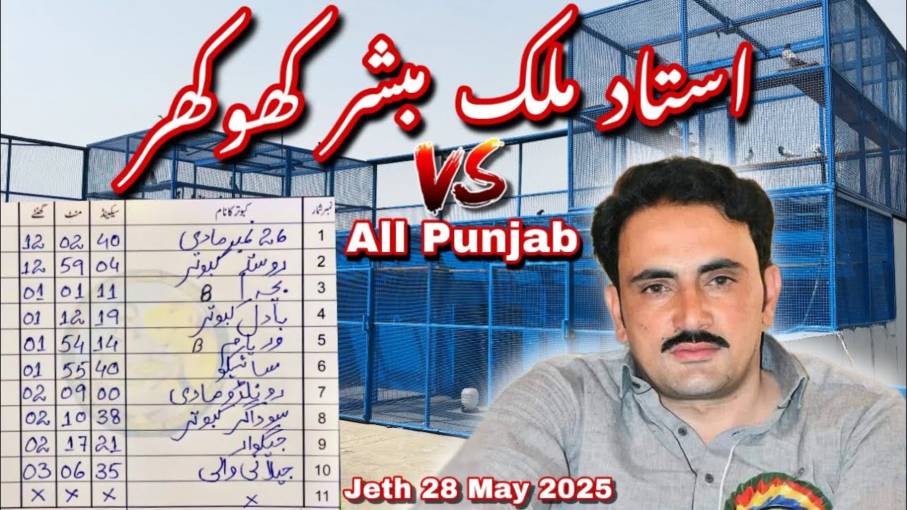 Ustad Malik Mubashar Khokhar 3rd bazi jeth 28.05.2025 vs All Punjab 🔥