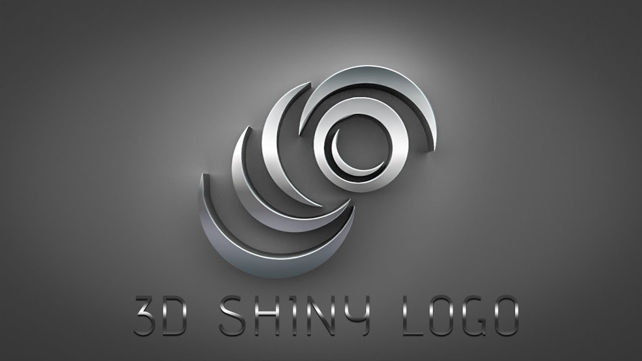 Photoshop Tutorial | How to make 3D logo design Metal