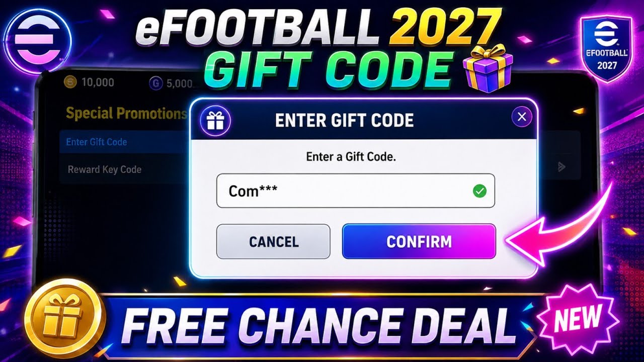 How to Redeem eFootball 2027 Gift Code 🎁 | Get Free Chance Deal & Rewards