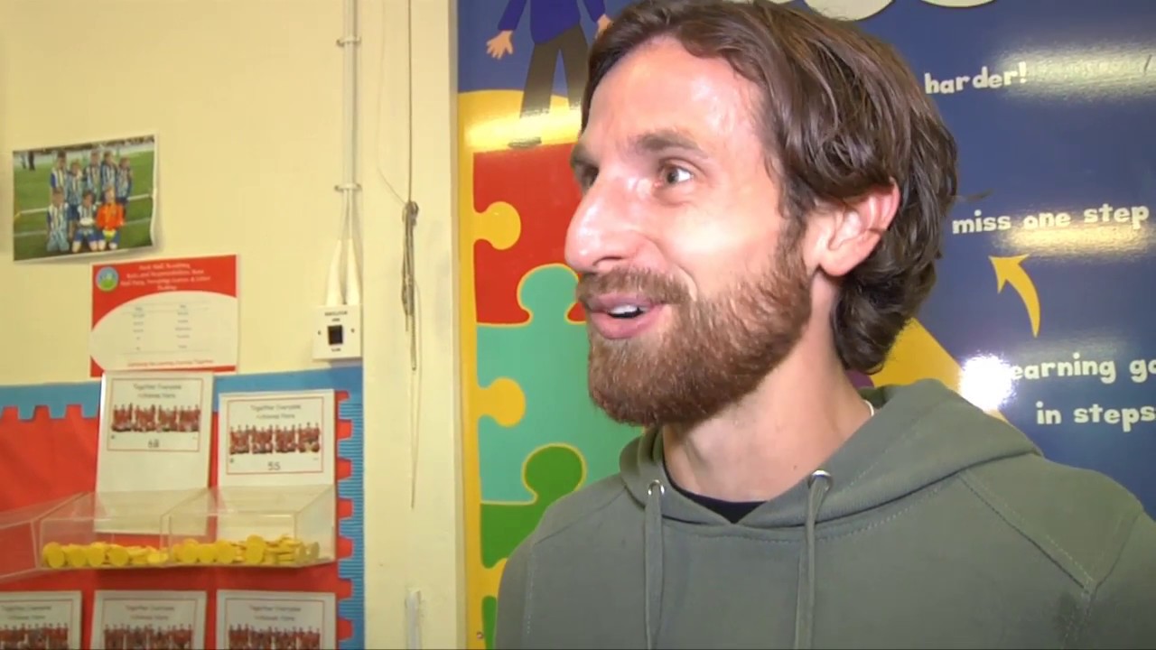 Joe and Tom visit local school...