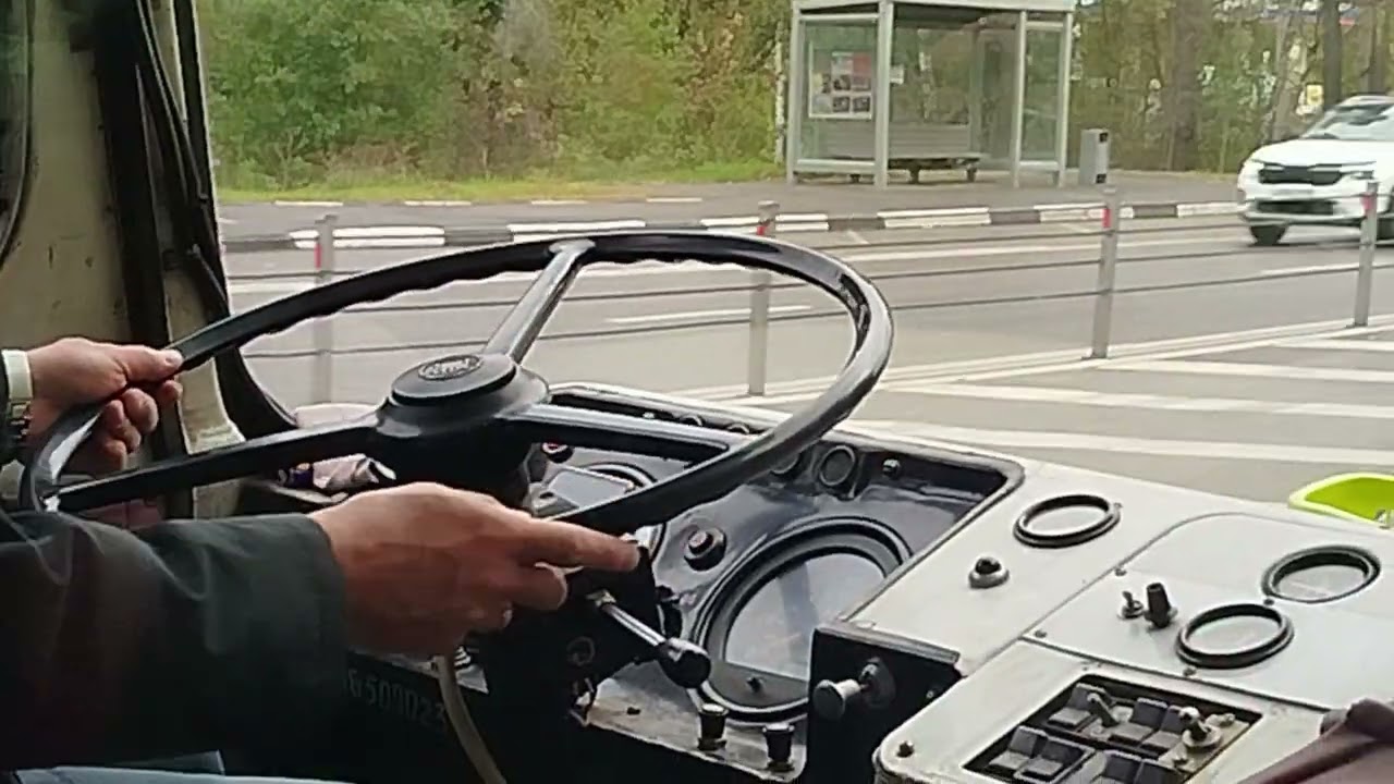 Пробег ретро-автобусов в город Волоколамск 28.09.2025. Поездка на ЛиАЗ-677м.