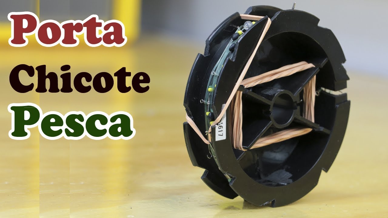 Porta CHICOTE CASEIRO de PESCA de PRAIA ◆ DICAS de SURFCASTING   Pip's Leader Caddy