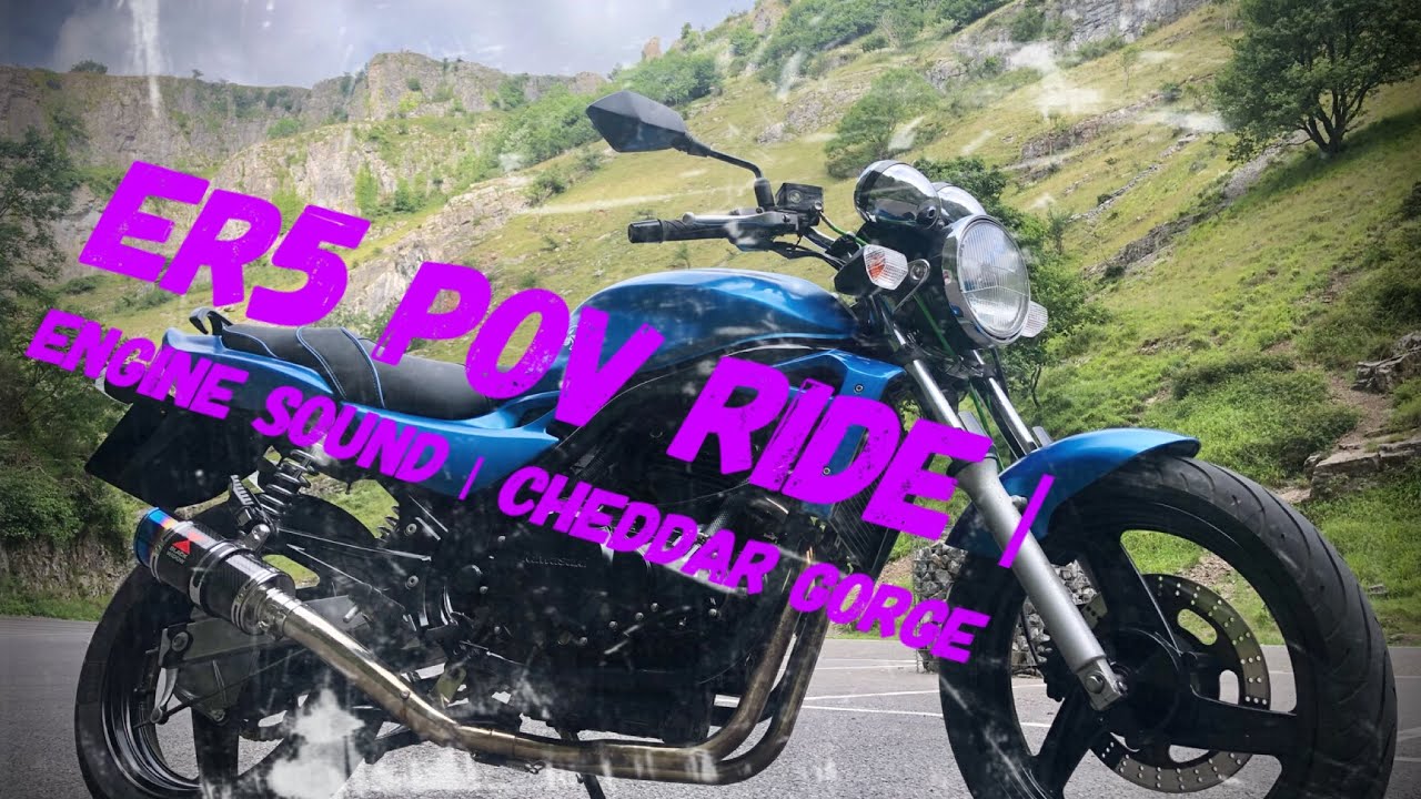 Kawasaki ER5 Cold Start | POV Ride | Engine Sound Only | Cheddar Gorge