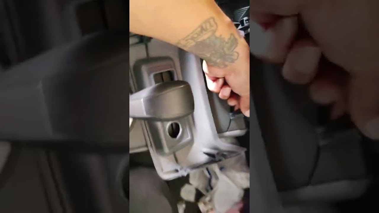 2002 Honda Civic cigarette lighter/charger relocation.