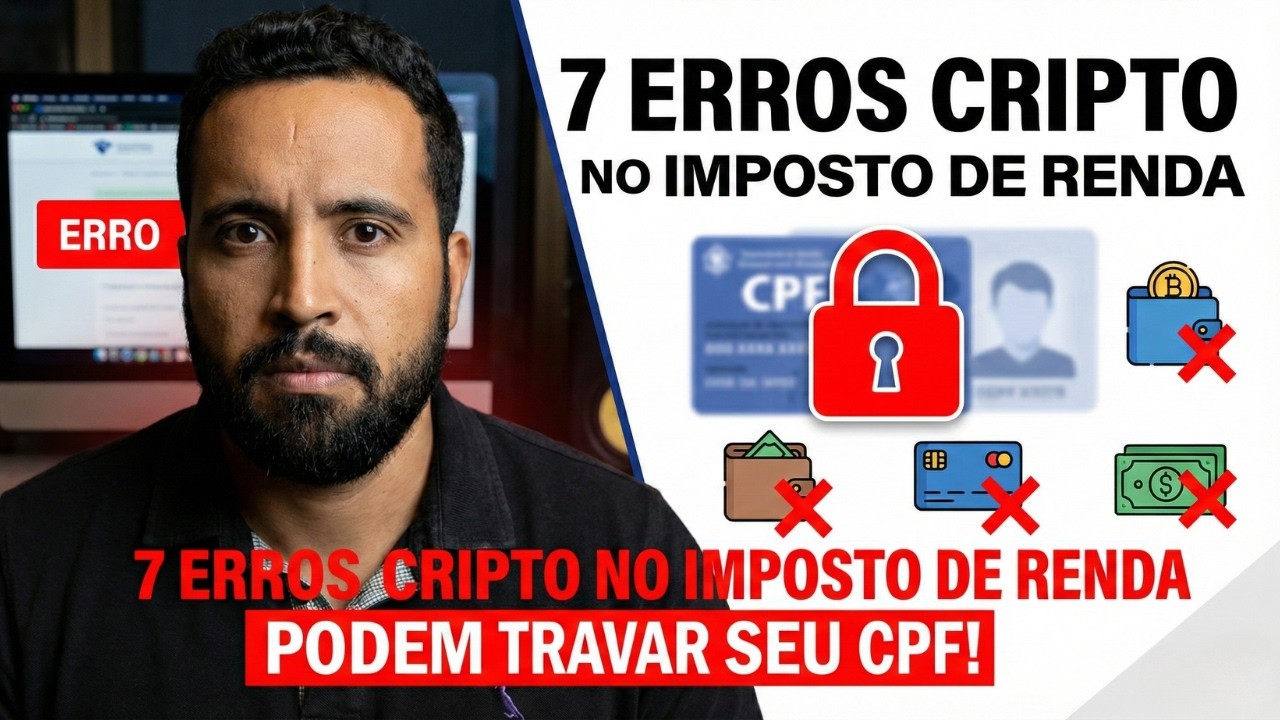 7 Erros que Aumentam Seu Risco no Imposto de Renda Cripto (e Podem Travar Seu CPF)