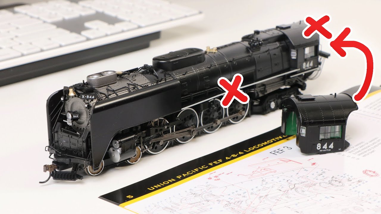 Я уронил свой Union Pacific 844 HO Scale