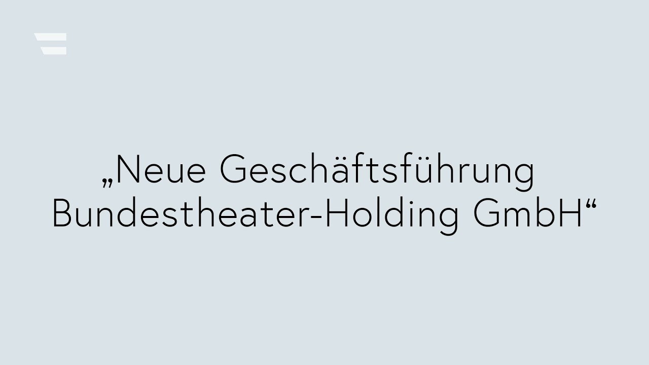 Pressekonferenz: Geschäftsführung Bundestheater-Holding GmbH