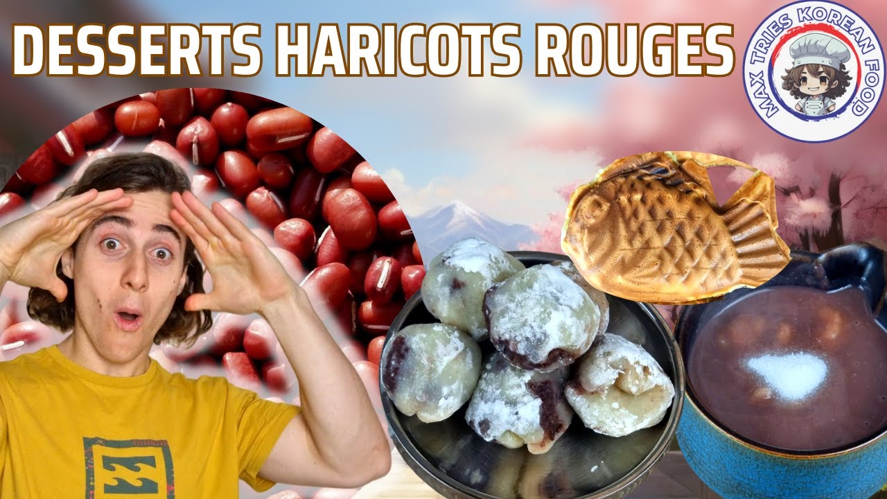 3 desserts coréens aux haricots rouge ! Bungeoppang, Patjuk, Chapssaltteok  ! Recette coréenne