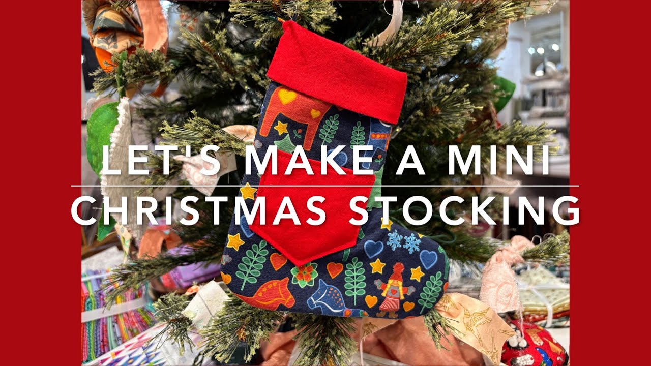 Mini Christmas Gift Card & Treat Stocking Tutorial