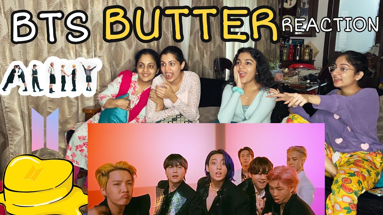 BTS BUTTER REACTION WITH FAMILY🤩💜 | Hansika Krishna | BTS | Diya Krishna | Ishaani Krishna